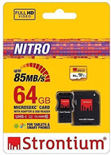 Tarjeta Micro SD 64gb con Adaptador a y Usb Tarjetas Memoria