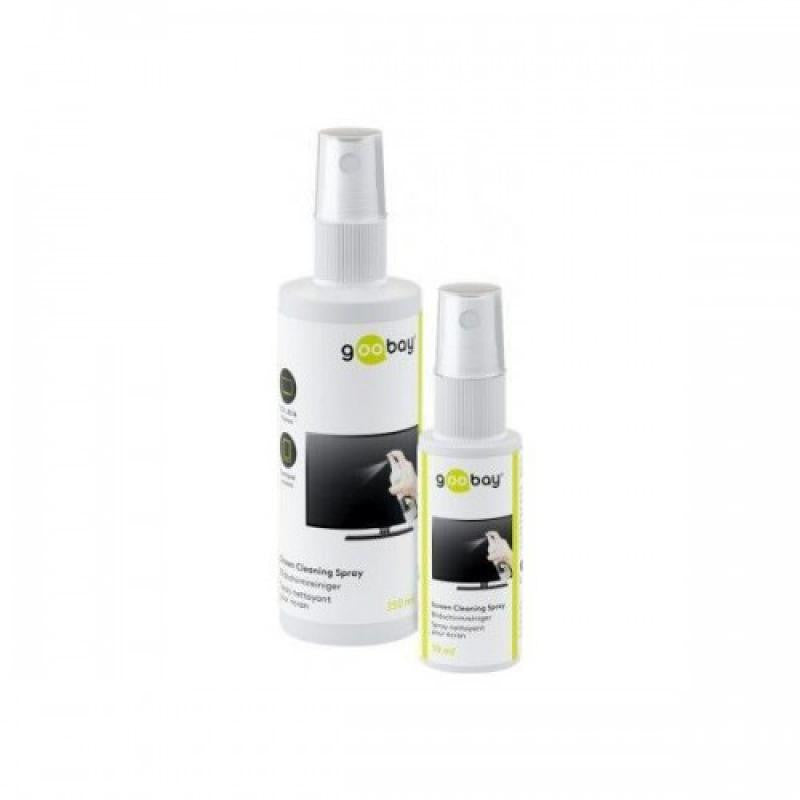 Kit de Limpieza Pantallas 4 en 1: Spray 250 ml + 30 2 Prendas Microfibra