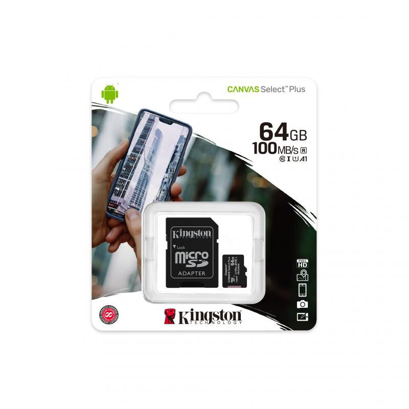 Tarjeta Micro SD con Adaptador a de 64 GB