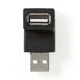 Adaptador Usb Macho-hembra en Codo de 90o