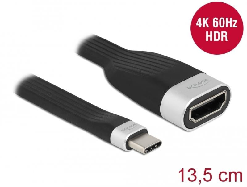 Cable de Cinta Plana FPC USB Type-c? a Hdmi (DP Alt Mode) 4K 60 Hz 13,5 cm