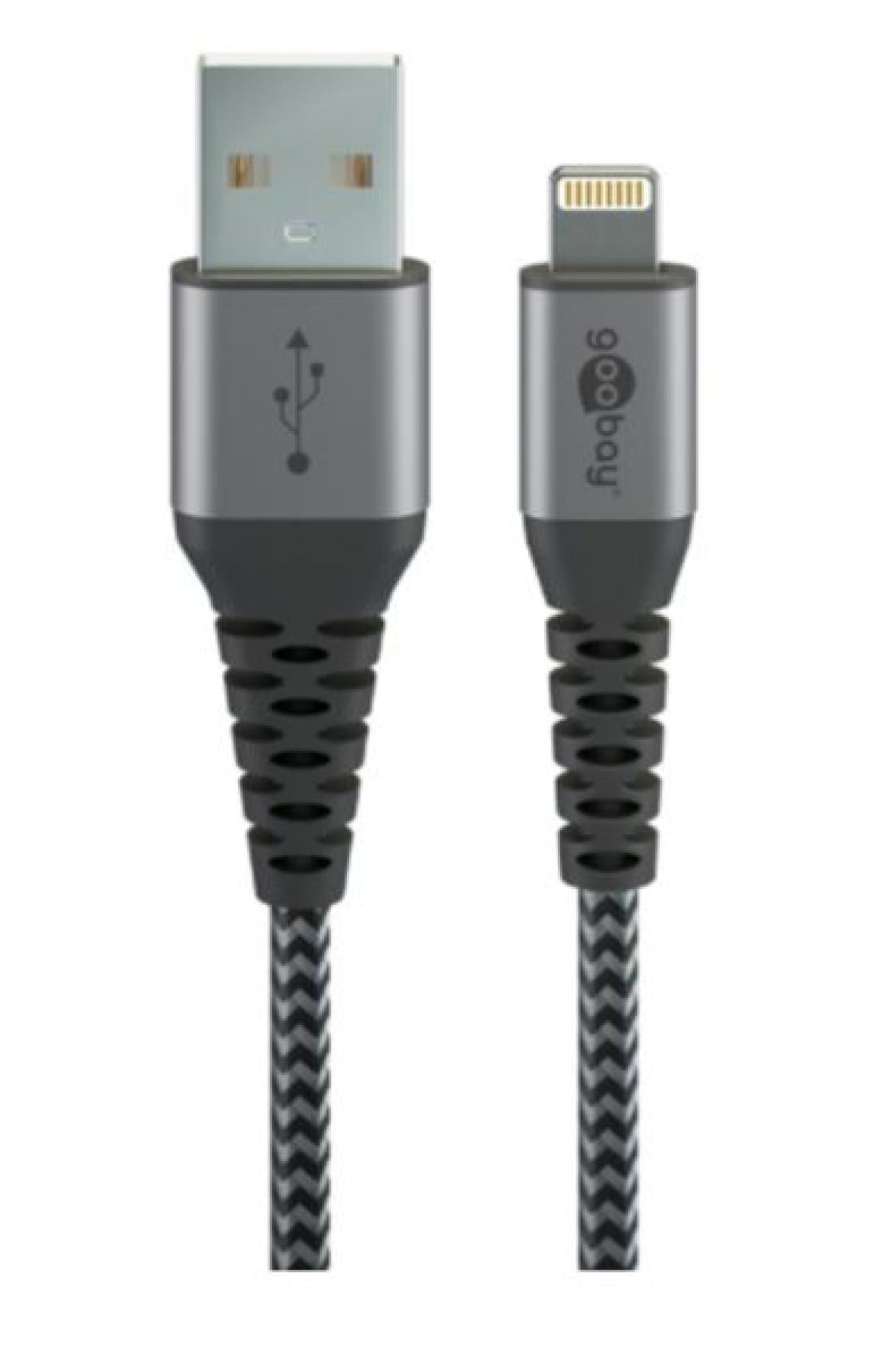 Cable de Carga y Sincronización Usb a Lightning 2m Reforzado