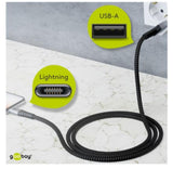 Cable de Carga y Sincronización Usb a Lightning 2m Reforzado