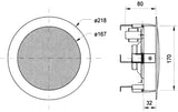 Altavoz Hifi Para Montaje en el Techo 17 cm (6.5") 100 V Altavoces