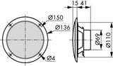 Broadband Speaker 4 Ohm 60 W Altavoces