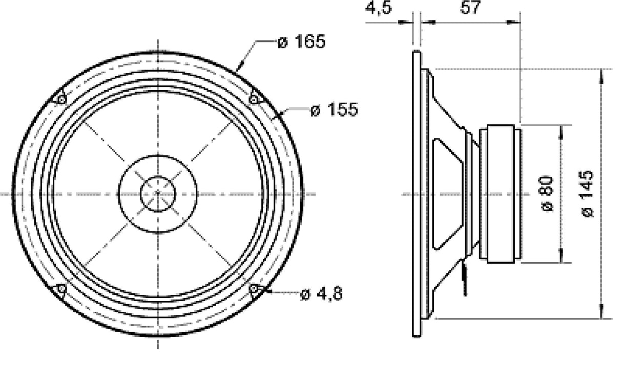 Altavoz Full-range de 17 cm (6.5") Altavoces