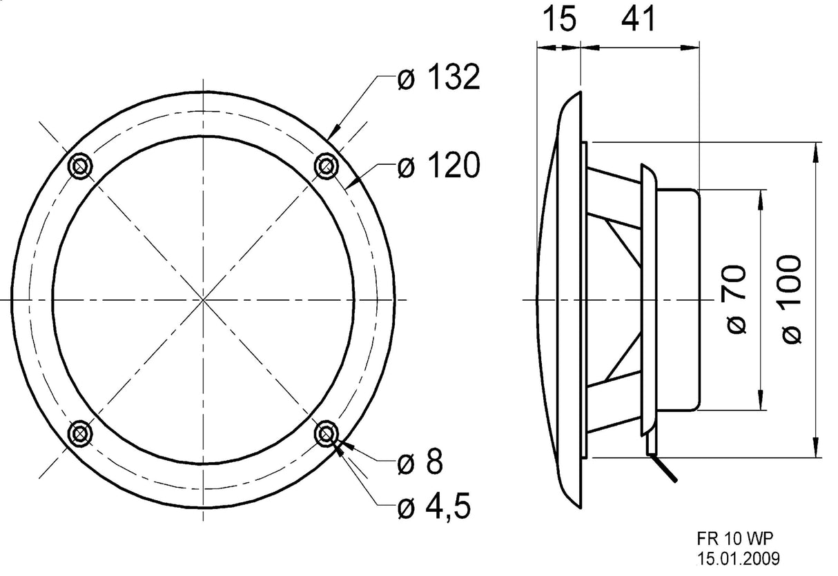 Broadband Speaker 4 Ohm 30 W Altavoces