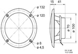 Broadband Speaker 4 Ohm 30 W Altavoces