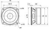 Altavoz Full Range con Conductor 8 cm ohm Frs8