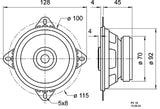 10 cm (4) 2-way Coaxial Loudspeaker 4 - 30 W