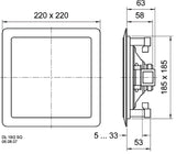 2-way Ceiling and In-wall Loudspeaker 8 Ohm 60 W