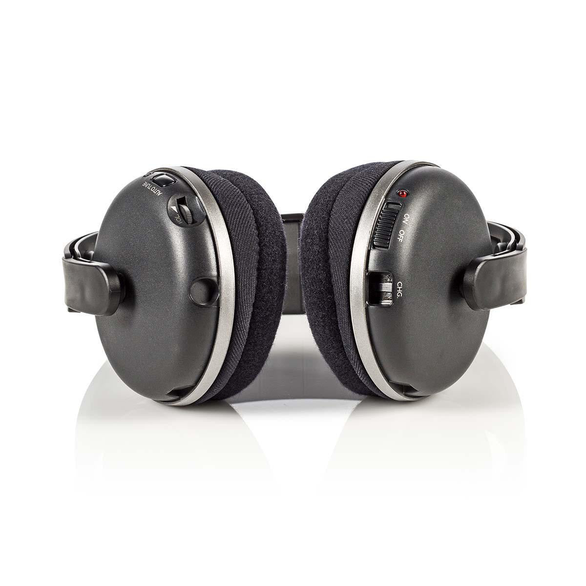 Auriculares Inalámbricos | Frecuencia de Radio (RF) Tipo Casco Base Carga Negro/plata