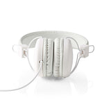 Auriculares con Cable | De Diadema Plegable Redondo 1,2 m Blanco Cascos