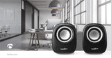 Altavoz de PC | 2, 0 12 W Toma 3,5 mm Negro/plata