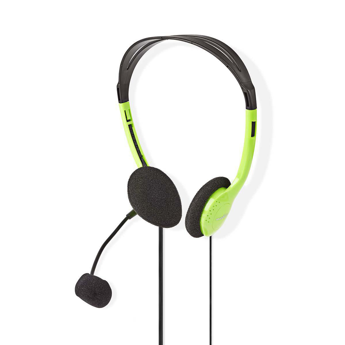 Auriculares Para PC | Diadema 2 Conectores de 3,5 mm 2,0 m Verde