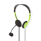 Auriculares Para PC | Diadema 2 Conectores de 3,5 mm 2,0 m Verde