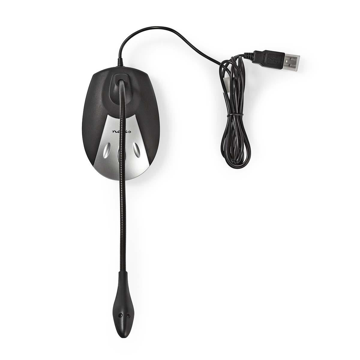 Micrófono con Cable | USB Negro/gris Micrófonos