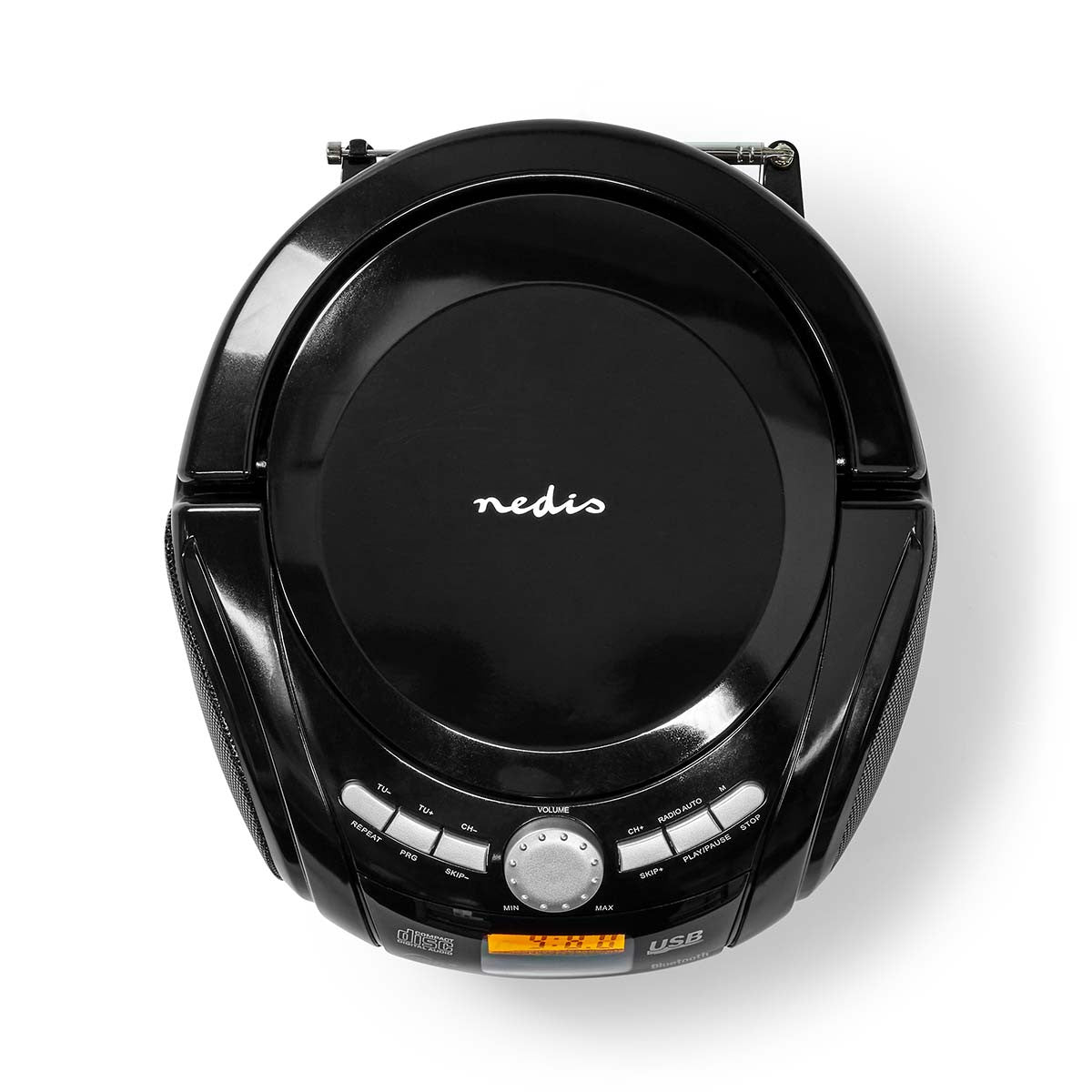 Boombox | 9 W Bluetooth® Reproductor de Cd/radio Fm/usb/entrada Auxiliar Negro