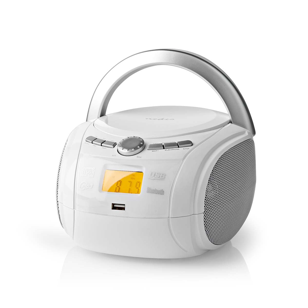 Boombox | 9 W Bluetooth® Reproductor de Cd/radio Fm/usb/entrada Auxiliar Blanco