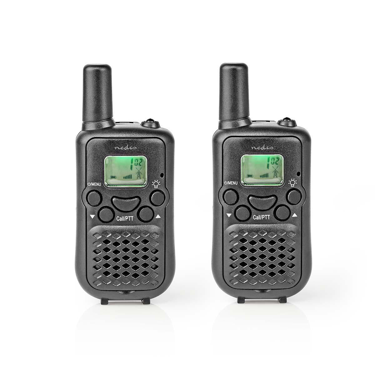 Walkie-talkie | Alcance de 5 km 8 Canales VOX 2 Unidades Negro