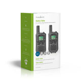 Walkie-talkie | Alcance de 5 km 8 Canales VOX 2 Unidades Negro