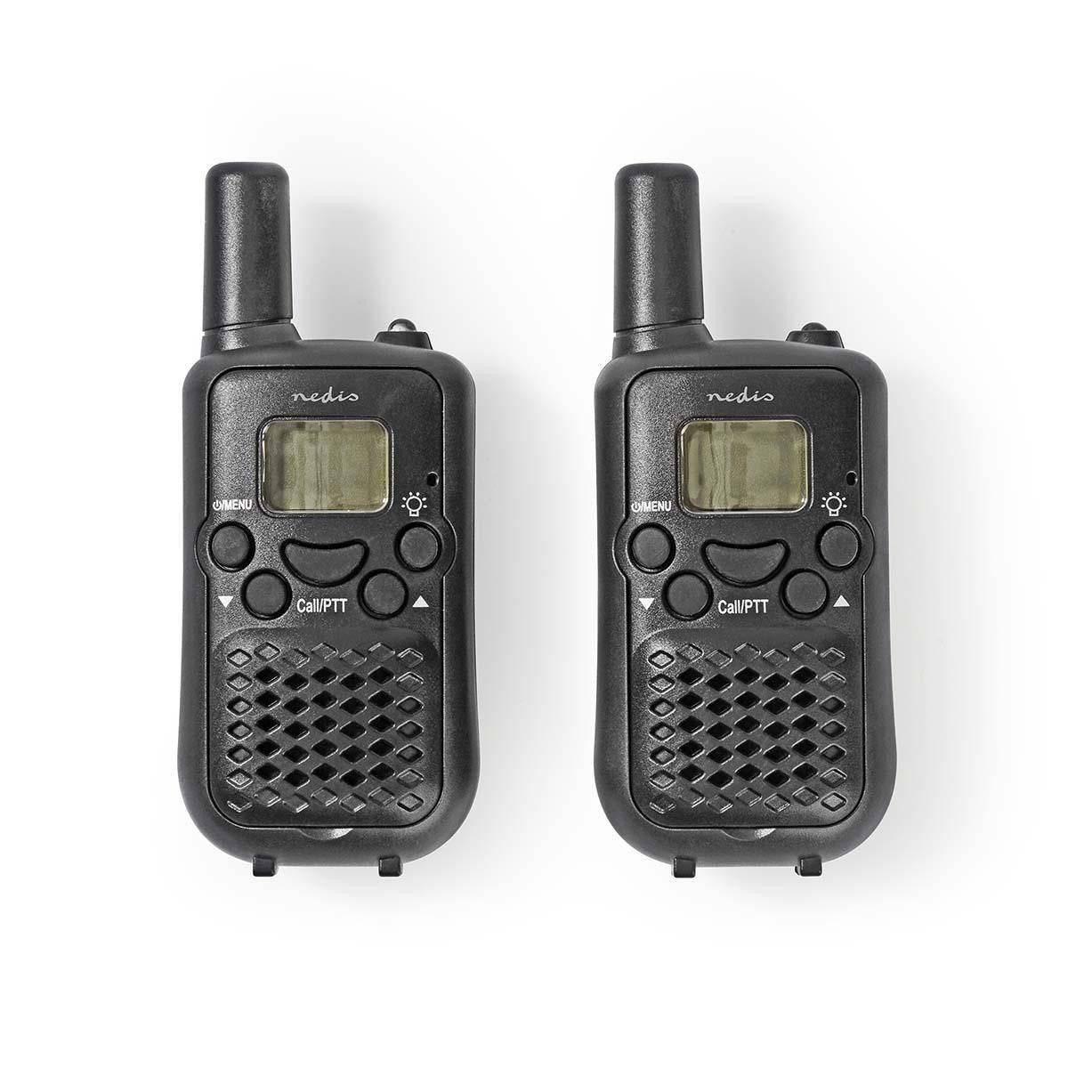 Walkie-talkie | Alcance de 5 km 8 Canales VOX 2 Unidades Negro