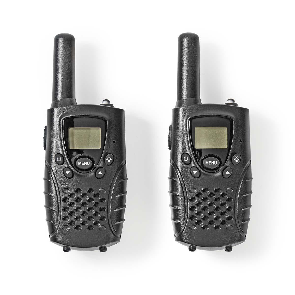 Walkie-talkie | Alcance de 8 km Canales VOX 2 Unidades Negro