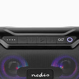 Boombox Bluetooth® Party | Hasta 6 Horas 2.0 60 W Reproducción de Medios: AUX / Micro SD USB Ipx5 Enlazable Asa Transporte Negr