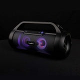 Boombox Bluetooth® Party | Hasta 6 Horas 2.0 60 W Reproducción de Medios: AUX / Micro SD USB Ipx5 Enlazable Asa Transporte Negr