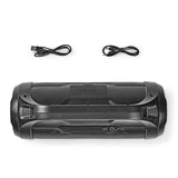 Boombox Bluetooth® Party | Hasta 6 Horas 2.0 60 W Reproducción de Medios: AUX / Micro SD USB Ipx5 Enlazable Asa Transporte Negr