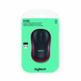 Ratón Inalámbrico Rojo M185 Logitech