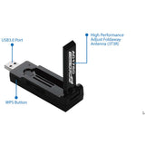 Adaptador USB Inalámbrico Ac1200 Wi-fi Negro Tarjetas Wifi