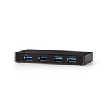 Concentrador USB | 4 Puertos Alimentación 3.0 Fuente de Independiente 5 Gbps