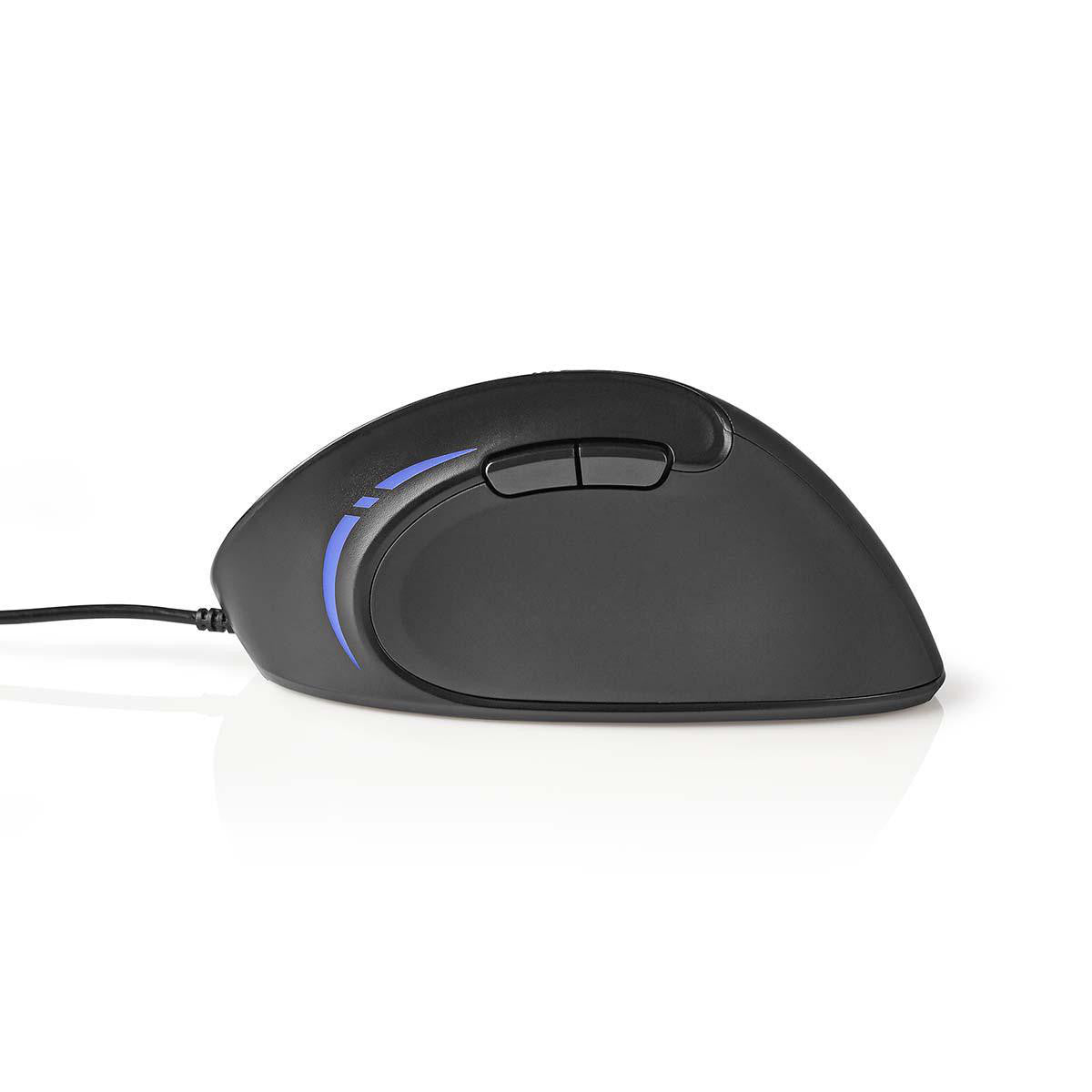 Ergonomic Wired Mouse | 3200 DPI 6-button Black