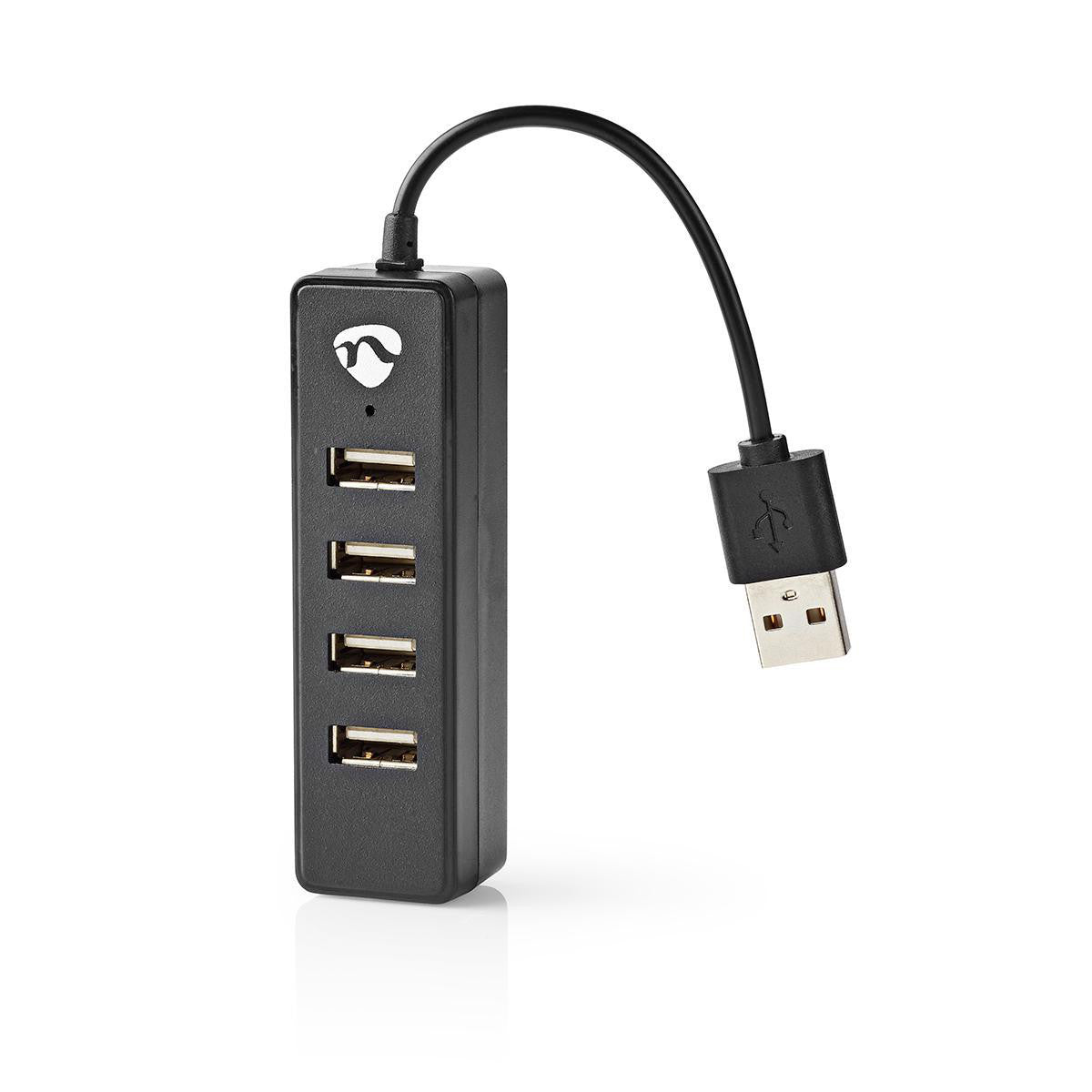 Concentrador USB | 4 Puertos 2.0 Negro