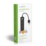 Concentrador USB | 4 Puertos 2.0 Negro