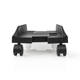 Soporte de Mesa Para PC | Anchura Ajustable 4 Ruedas Pivotantes con Bloqueo