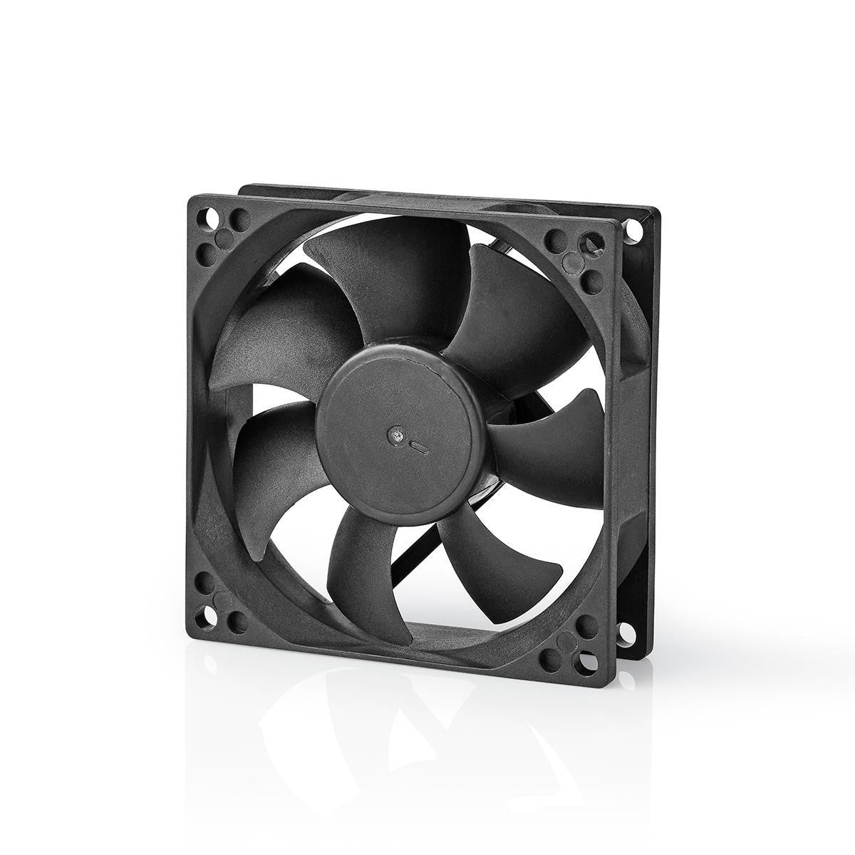 Ventilador DC | Tamaño del Ventilador: 80 mm 3-pin 35.6 dBA Negro Accesorios / Componentes pc