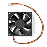 Ventilador DC | Tamaño del Ventilador: 80 mm 3-pin 35.6 dBA Negro Accesorios / Componentes pc