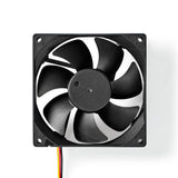 Ventilador DC | Tamaño del Ventilador: 92 mm 3-pin 26.7 dBA Negro