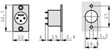 XLR Panel-mount Male Receptacle 3 P Conexión de Soldadura Niquelado Conectores Audio