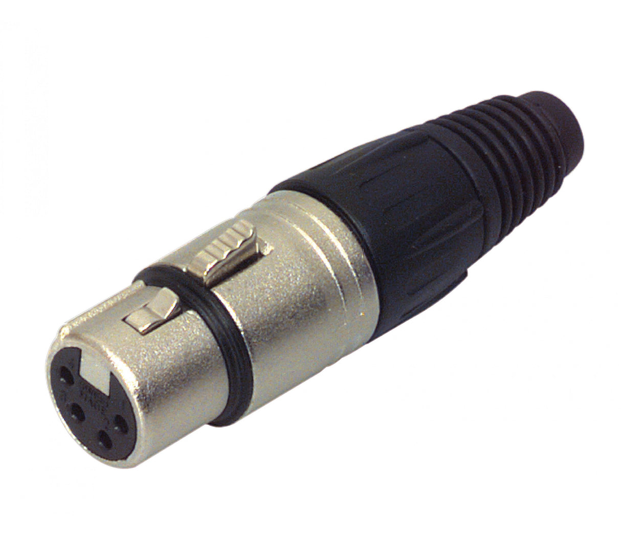 Conector XLR Hembra Metal Plata