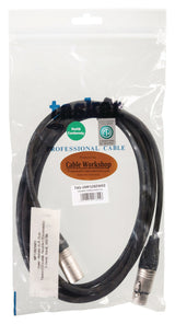 Cable de Altavoz XLR 3-pin Macho - Hembra 3.00 m Negro Adaptador