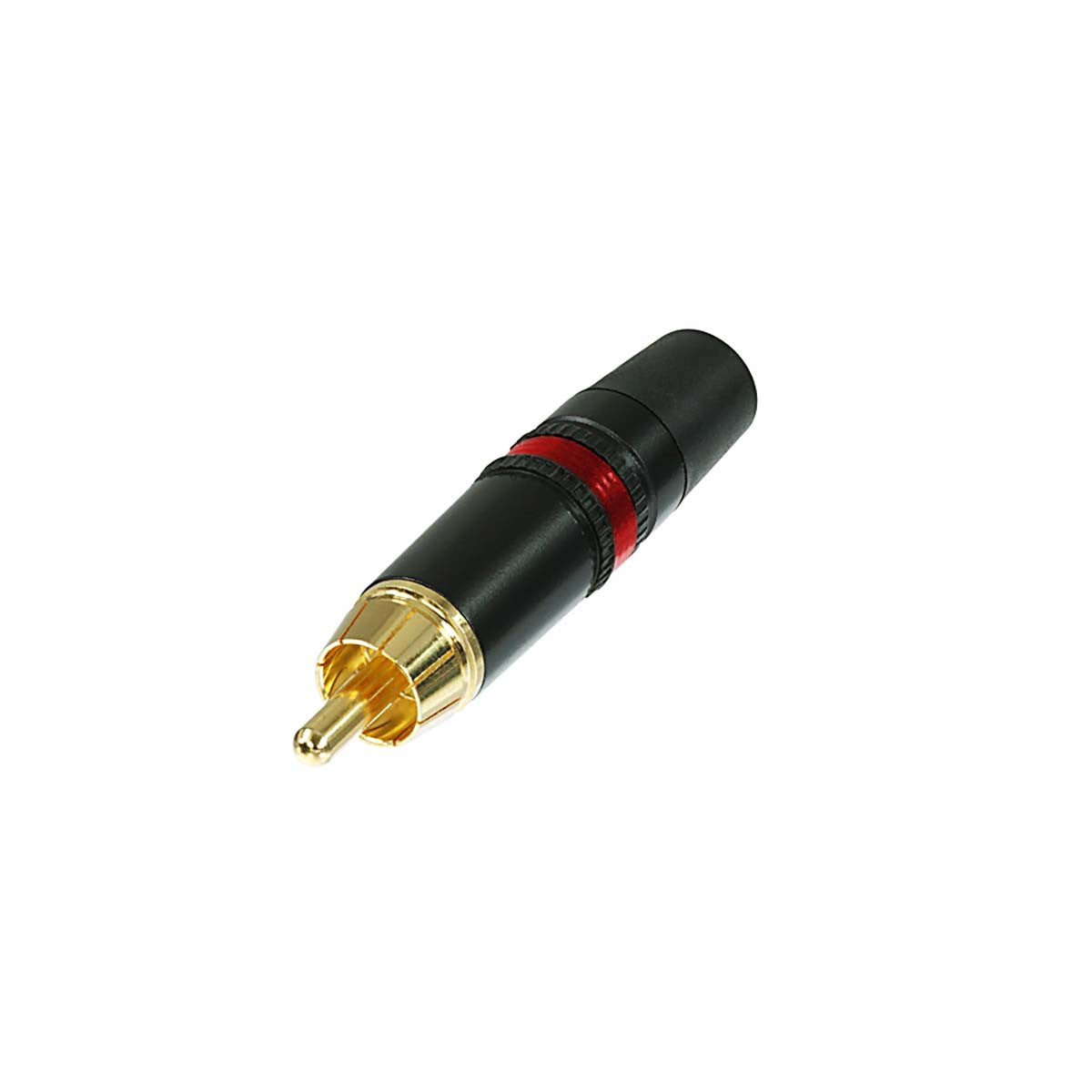 Conector RCA Macho Metal Rojo Conectores Audio