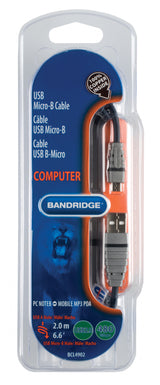 Cable USB B-micro 2.0 m