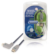 Cable Hdmi de Alta Velocidad con Ethernet Conector - (Angulo) 2.0 en Azul