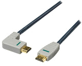 Cable Hdmi de Alta Velocidad con Ethernet Conector - (Angulo) 2.0 en Azul