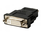 Adaptador Hdmi - DVI con Conector Hembra en Color Negro