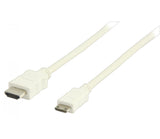 Cable Hdmi de Alta Velocidad con Conector Ethernet - Mini 1.00 m en Color bla