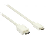 Cable Hdmi de Alta Velocidad con Conector Ethernet - Mini 1.00 m en Color bla